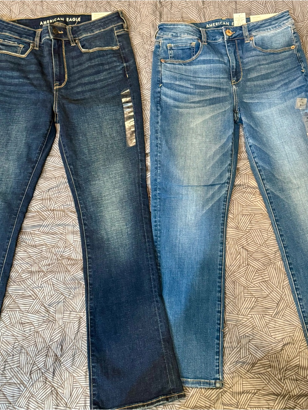 NWT American Eagle Jeans Lot of 2 Size 8/29 Short X-Short High Rise Skinny